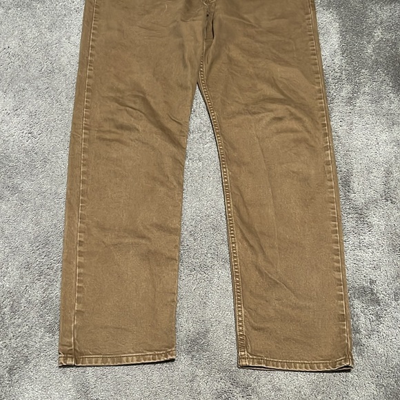 Men’s Levi’s 502 Taper Pants Size 38x32 Brown - Picture 3 of 7